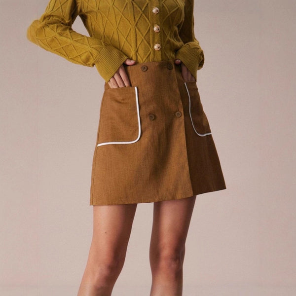 Women A line High Waist Slimming Skirt